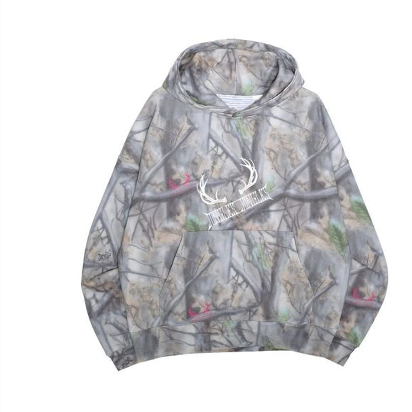 Jungles Camouflage Hoodie with Antler Design - Picture 1 of 4